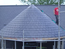 Lisburn Roofers Circle Slate 5